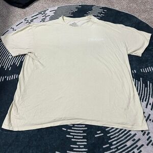 Light yellow/green Picasso tee with a cool design, Size: L
